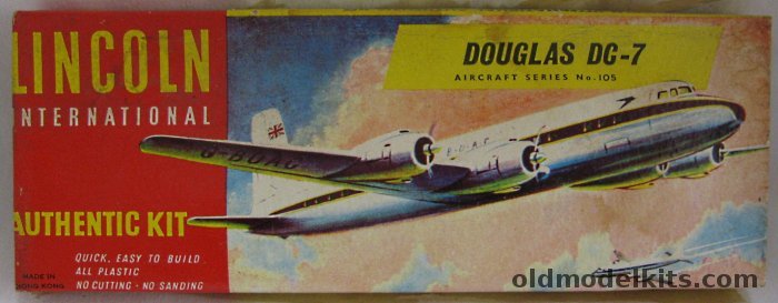 Lincoln 1/150 Douglas DC-7 - BOAC, 105 plastic model kit